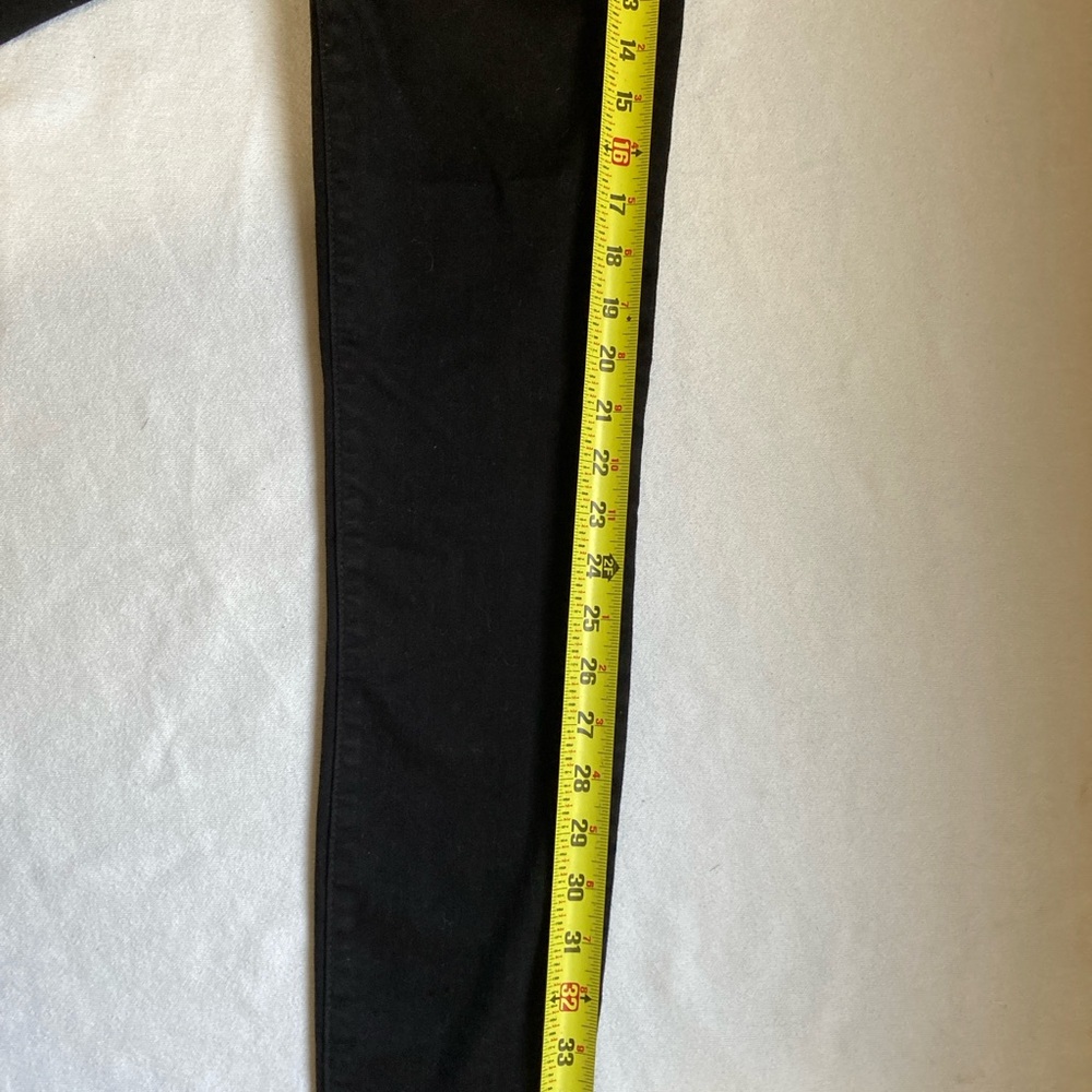 Madewell Womens Jeans 9" High Rise Skinny Denim Black Wash Ripped  Stretch 29 - Picture 11 of 16